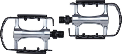 BBB Cycling City Bike Pedale Flach 9/16 Zoll mit Reflektoren Aluminiumkörper für alle Fahrräder BigFeet BPD-16
