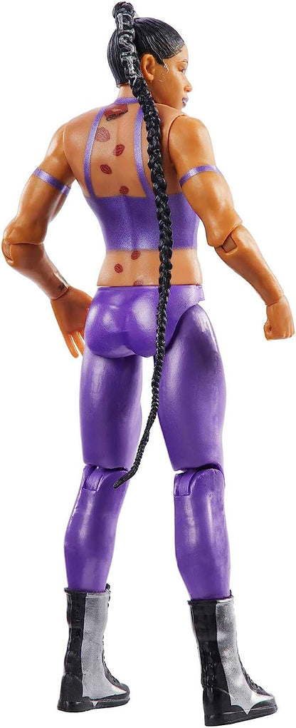 WWE Action Figure Bianca Belair WrestleMania Basics, Posable 6-inch Collectible for Ages 6 Years Old & Up, HKP82
