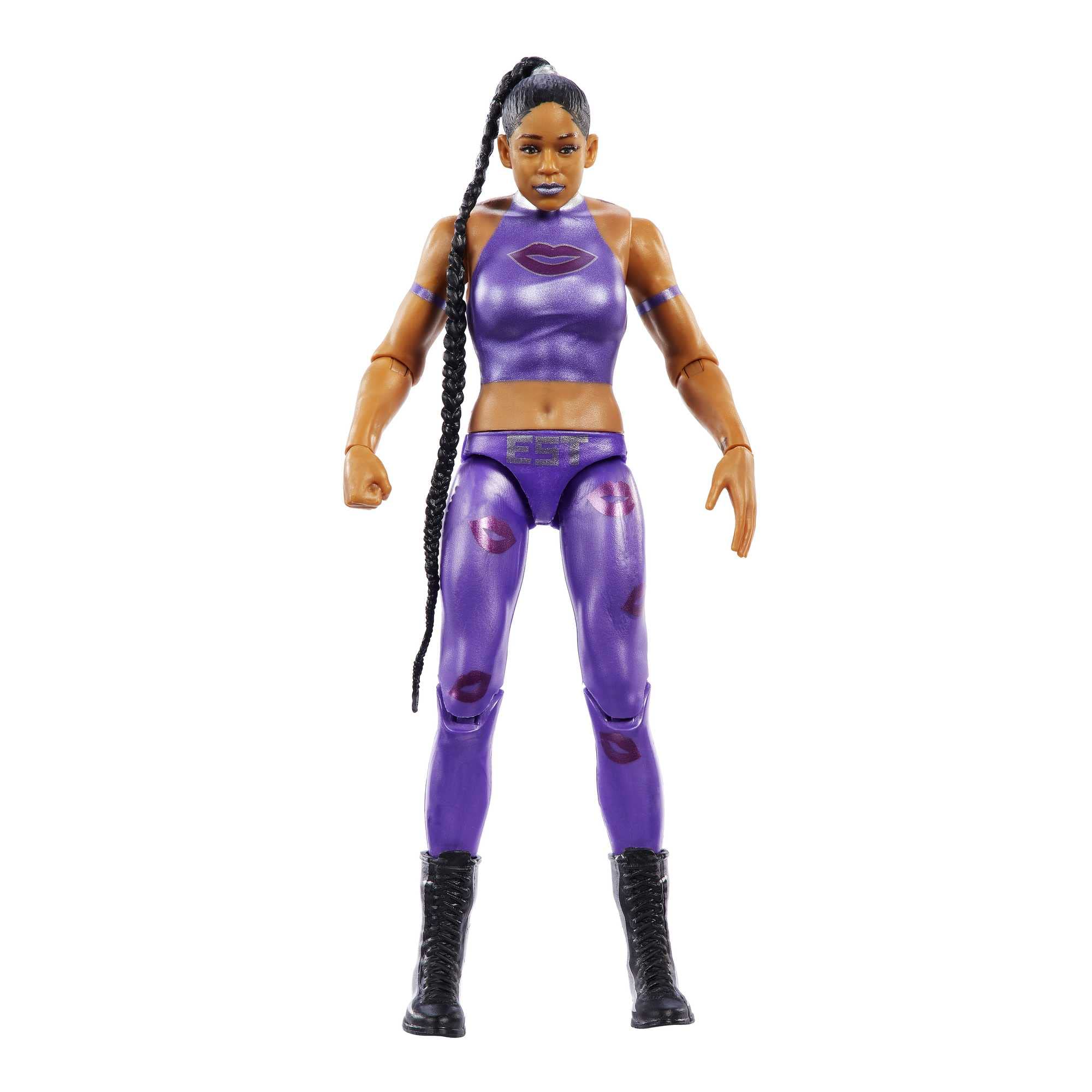 WWE Action Figure Bianca Belair WrestleMania Basics, Posable 6-inch Collectible for Ages 6 Years Old & Up, HKP82