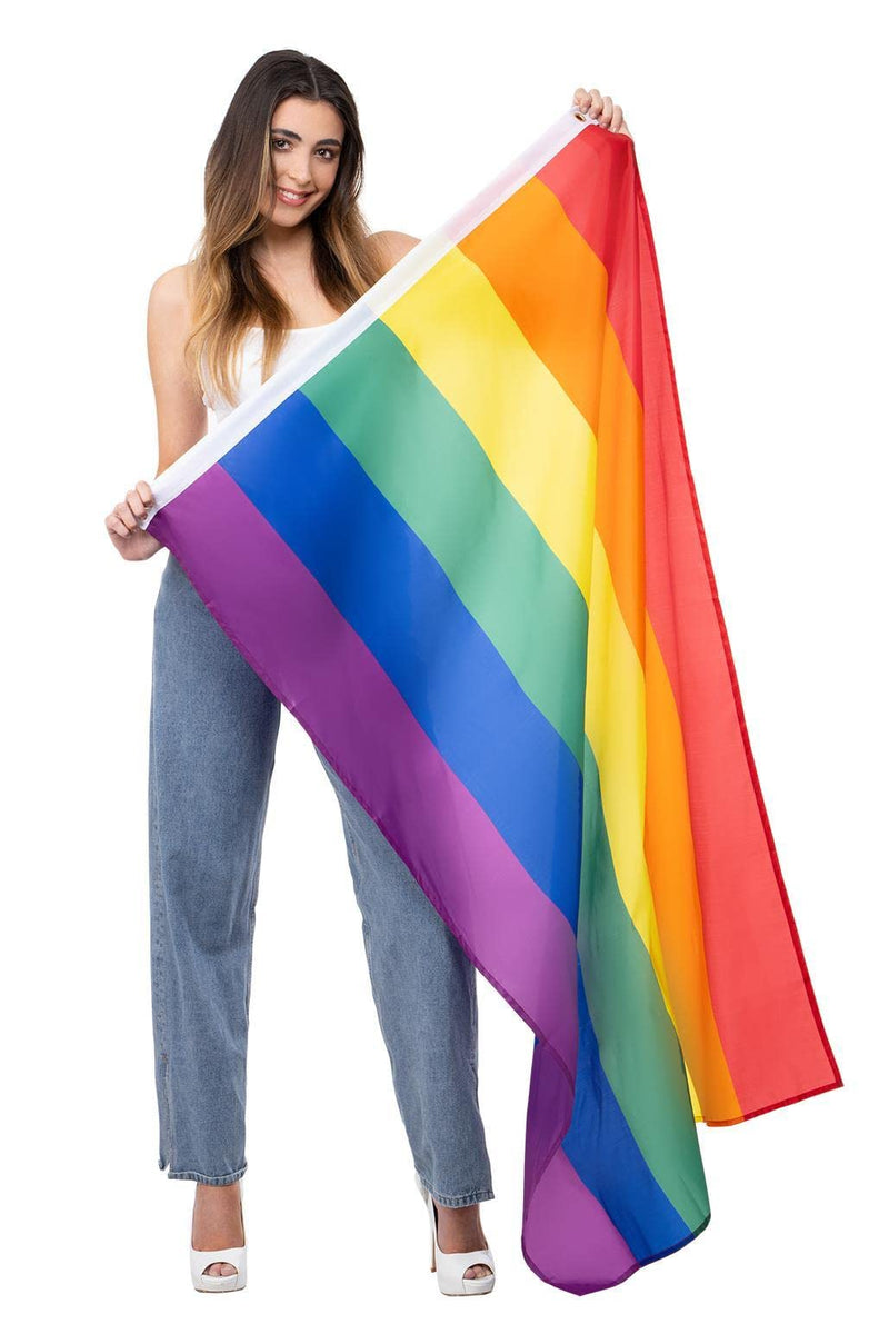 Smiffys 56420 Pride Rainbow Flag, Unisex Adult, Multi-Colour, One Size
