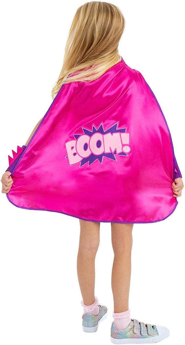 Smiffys 99760, Pink Super Hero Kit, Girls, S to M-Age 4-7 years