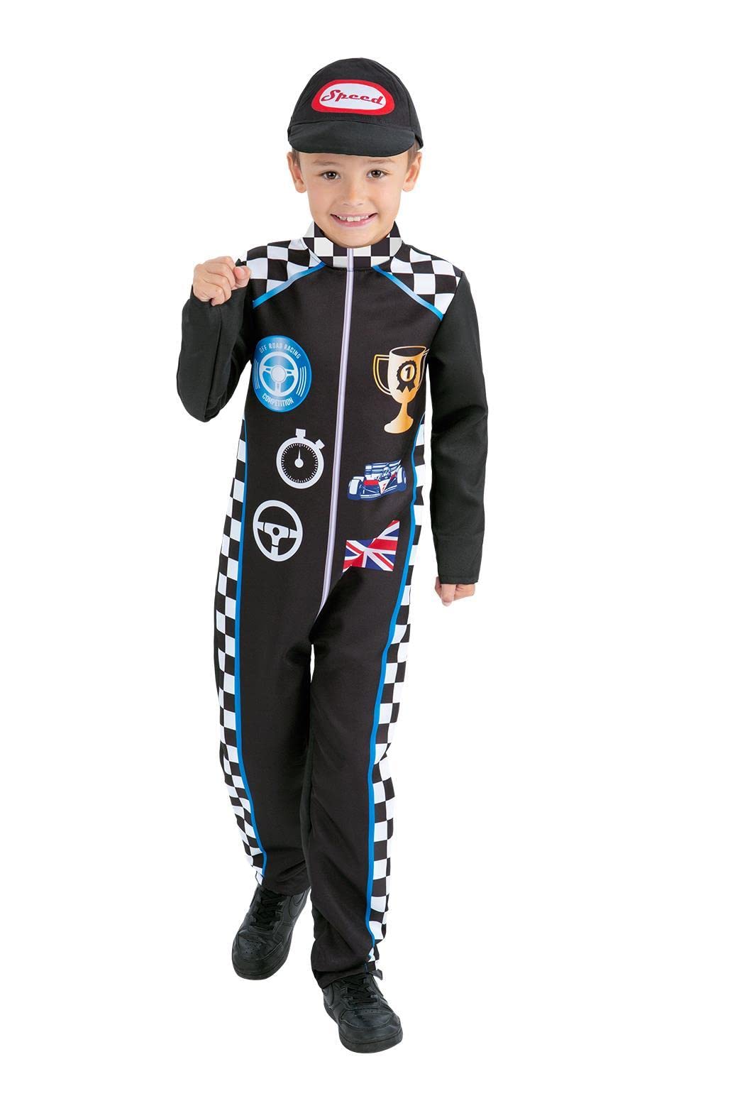 Smiffys 99773 Racing Driver Costume, Unisex Children