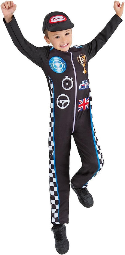 Smiffys 99773 Racing Driver Costume, Unisex Children