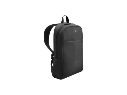 V7 Unisex's 16IN Water Resistant Laptop Backpack, Black, Extra Large, One Size