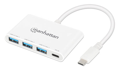 Manhattan 3-Port USB 3.0 Type-C Hub with Power Delivery