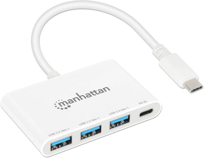 Manhattan 3-Port USB 3.0 Type-C Hub with Power Delivery