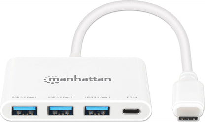 Manhattan 3-Port USB 3.0 Type-C Hub with Power Delivery