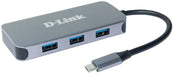 D-Link USB-C Hub with Power Delivery, 6-in-1, 4K HDMI, Gigabit Ethernet, 3 USB 3.0 Ports, for PC, MacBook Pro, MacBook Air, iPad Pro, Chromebook, Surface Pro USB-C 6in1 Gigabit