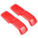 Dunlea Bonnet Hinge Cover Decoration Frame Cover Exterior Accessories for Wrangler JL JT 2018-2021 Red