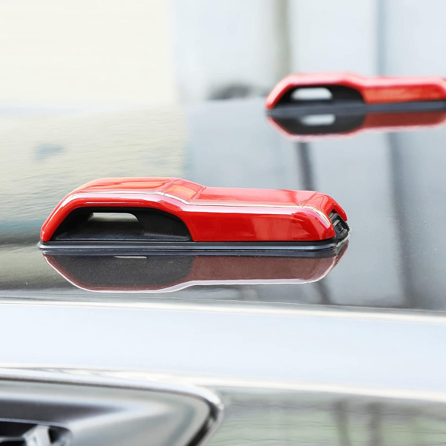 Dunlea Bonnet Hinge Cover Decoration Frame Cover Exterior Accessories for Wrangler JL JT 2018-2021 Red