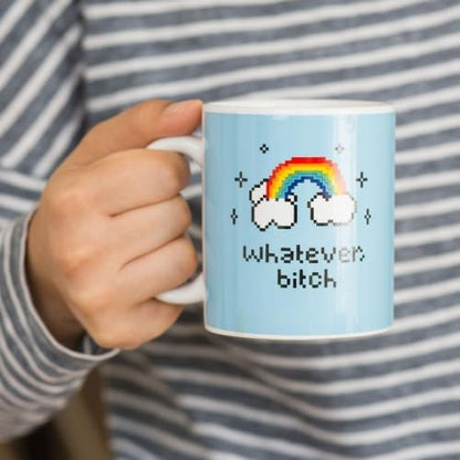 Original Whatever B Prank Mug, Novelty Mug, Funny Mug, Coffee Mug, Practical Joke Mug, Rude Mug, Office Cup, Colleagues Mugs, Gifts for Men or Women - ThumbsUp!