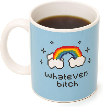 Original Whatever B Prank Mug, Novelty Mug, Funny Mug, Coffee Mug, Practical Joke Mug, Rude Mug, Office Cup, Colleagues Mugs, Gifts for Men or Women - ThumbsUp!
