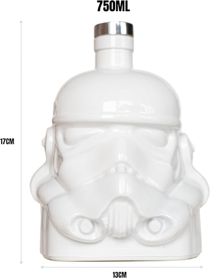 Original Stormtrooper Decanter, White, for Whisky, Bourbon & Scotch - Thumbs Up