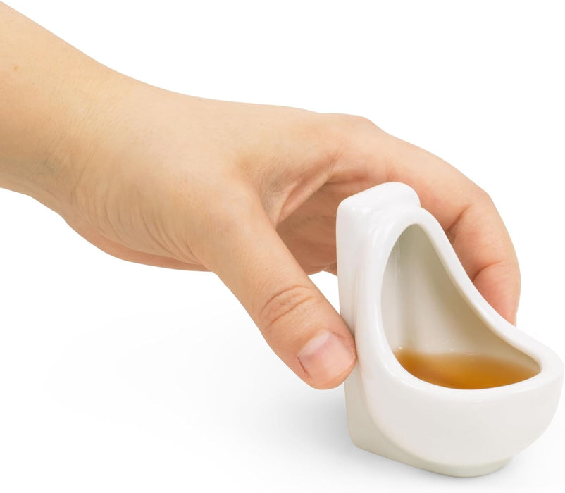 Urinal Shot Glasses, Set of 4, Novelty Gifts, Funny Gifts, Drink Gifts, Practical Joke Gifts, Rude Gifts, Office Gifts, Colleagues Gifts, Gifts for Men or Women - ThumbsUp!