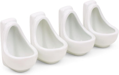 Urinal Shot Glasses, Set of 4, Novelty Gifts, Funny Gifts, Drink Gifts, Practical Joke Gifts, Rude Gifts, Office Gifts, Colleagues Gifts, Gifts for Men or Women - ThumbsUp!