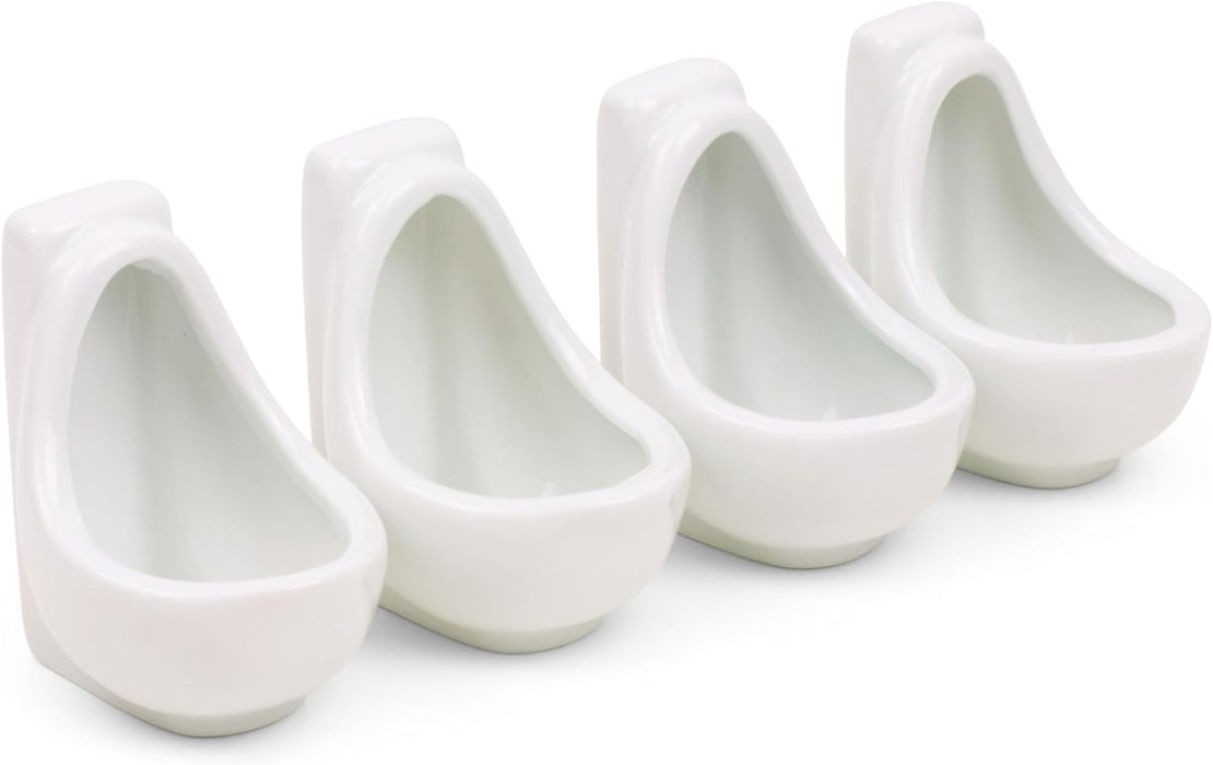 Urinal Shot Glasses, Set of 4, Novelty Gifts, Funny Gifts, Drink Gifts, Practical Joke Gifts, Rude Gifts, Office Gifts, Colleagues Gifts, Gifts for Men or Women - ThumbsUp!