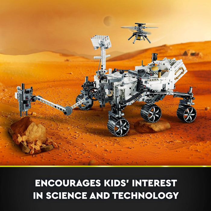 LEGO Technic NASA Mars Rover Perseverance Space Set with AR App Experience, Science Discovery Set, Learn About Vehicle Engineering, Construction Toy, Birthday Gift for Kids 10 Years and Up 42158