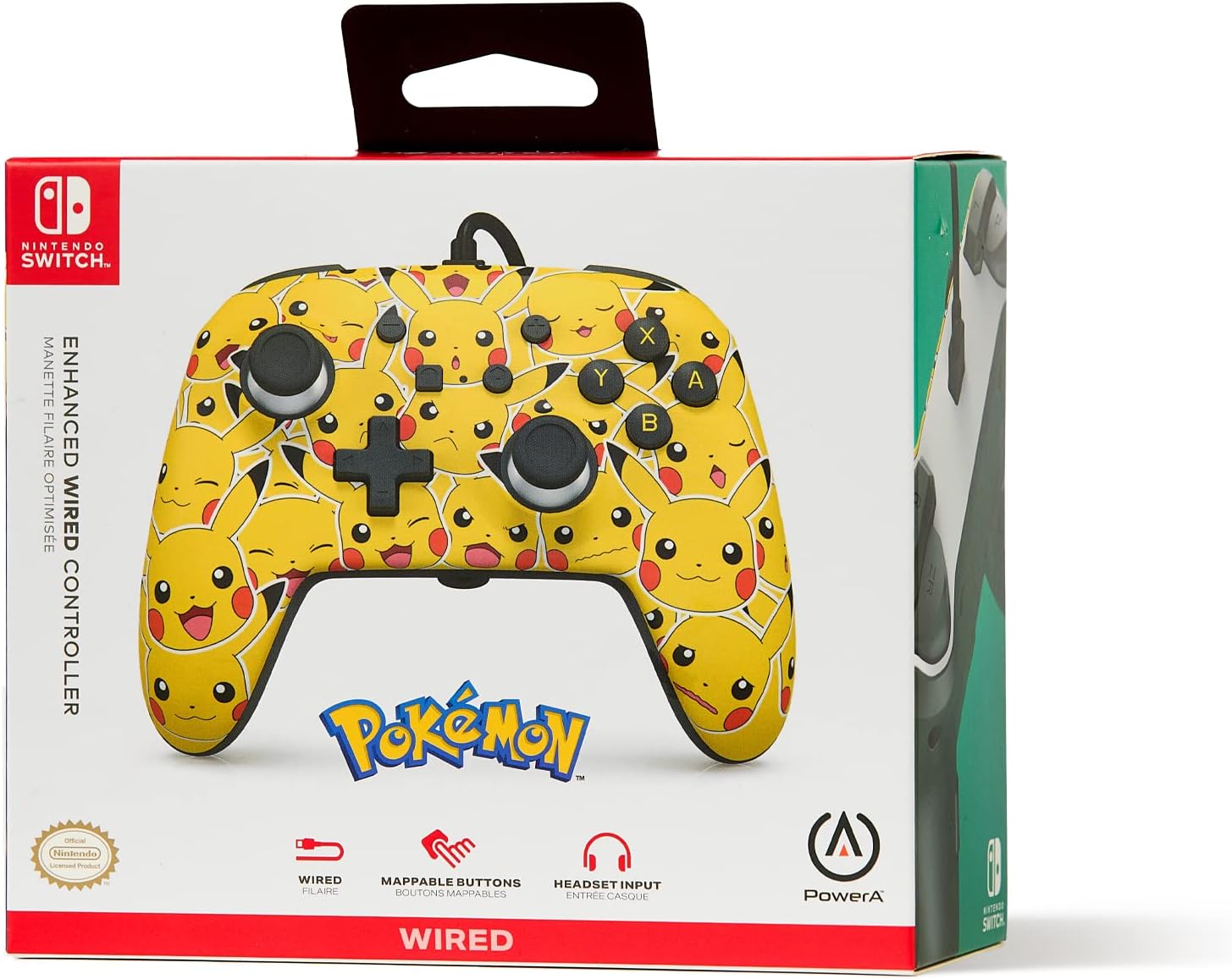 PowerA Enhanced Wired Controller for Nintendo Switch - Pikachu Moods
