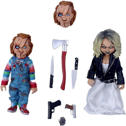 NECA - Bride of Chucky Tiffany & Chucky 8 Clothed Action Figure 2Pk
