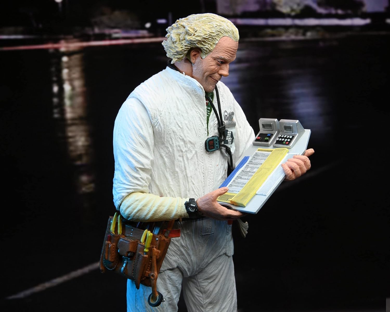 NECA 53620 BACK TO THE FUTURE - Ultimate Doc Brown 1985 - Figurine articulée,Black,18cm