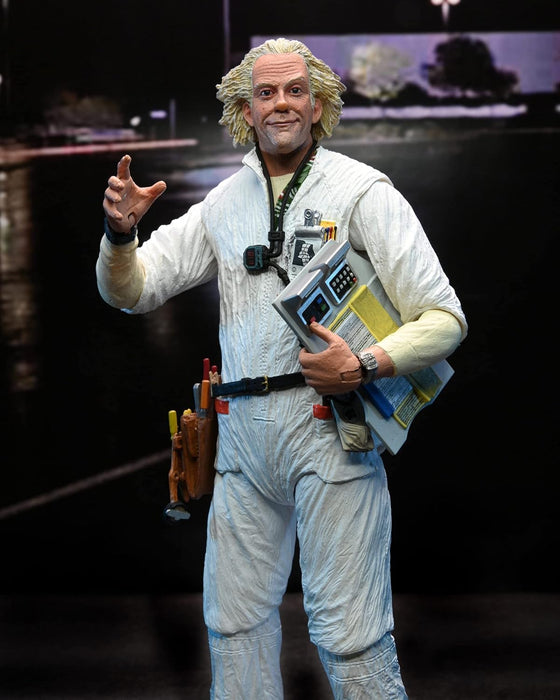 NECA 53620 BACK TO THE FUTURE - Ultimate Doc Brown 1985 - Figurine articulée,Black,18cm