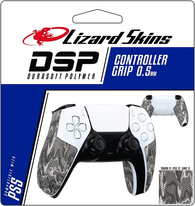 Lizard Skins PS5 Controller Grip – 0.5mm DSP Playstation 5 Grip - Easy to Install PRE Cut Pieces - 10 Colors (Phantom CAMO