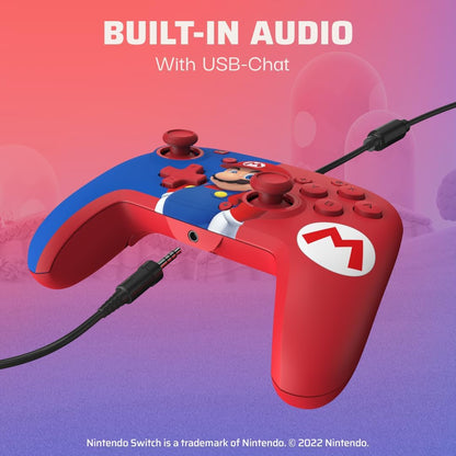 PDP Gaming Officially Licensed Mario Bundle for Switch Works with Switch OLED & Lite Mario Bundle Blue and Red