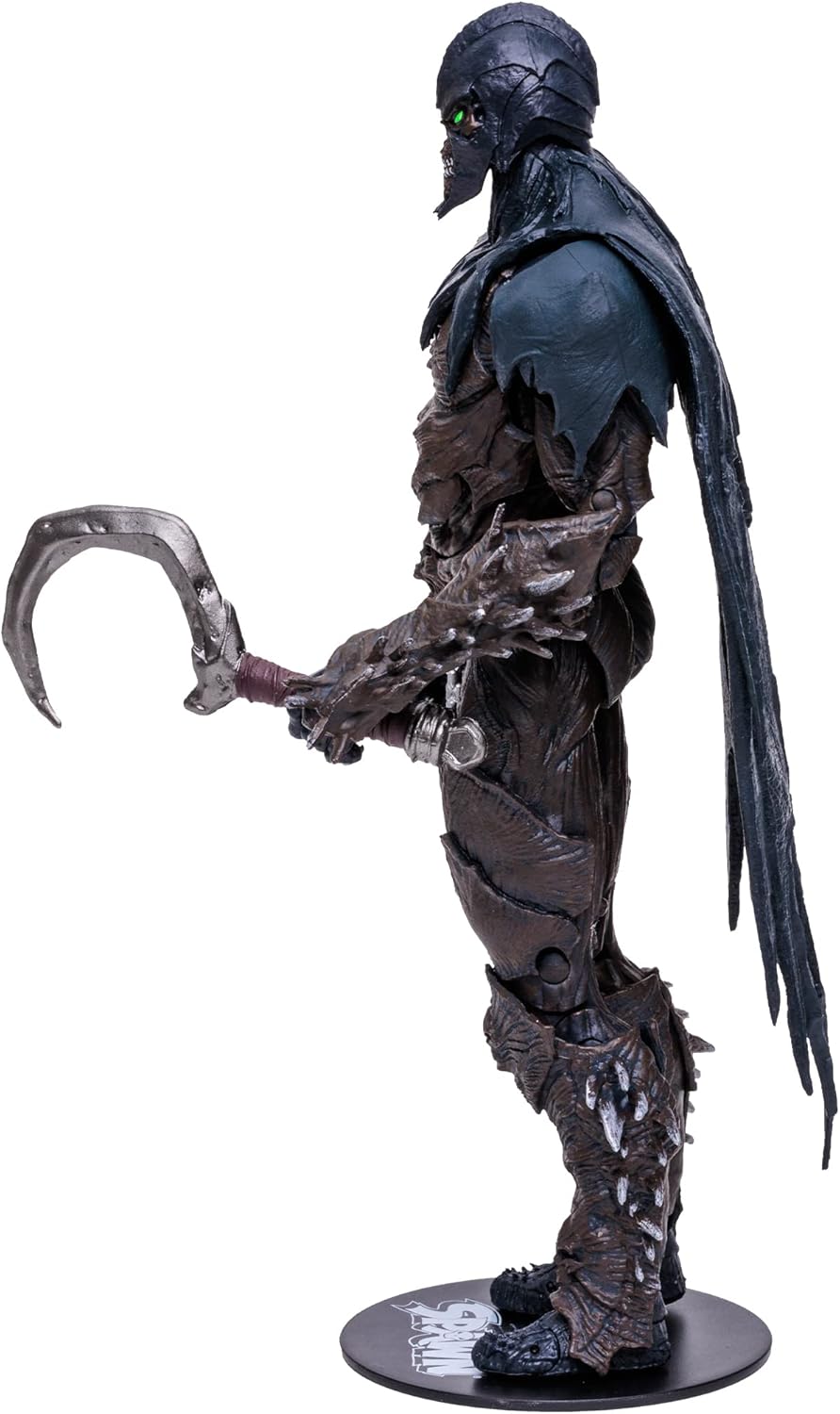 McFarlane Toys, Spawn Comic Raven Spawn (Small Hook) Action Figure set with 22 Moving Parts, Collectible DC Figure with Accessories and Collectors Stand Base – Ages 12+