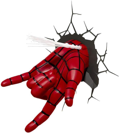 Marvel Spiderman Hand 3D Wall Light, Plastic