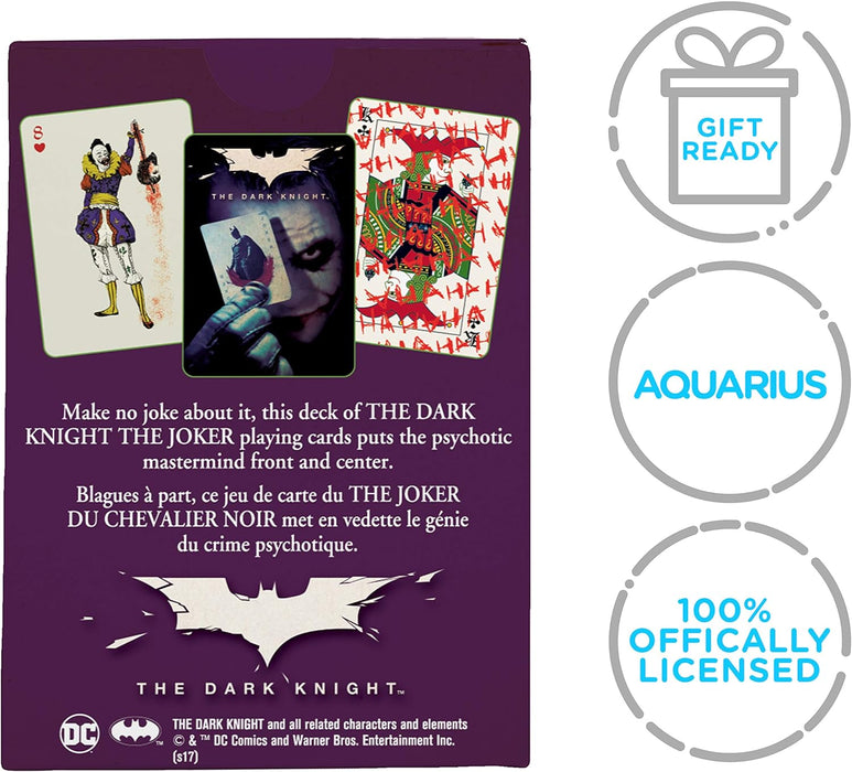 AQUARIUS The Dark Knight Joker Set di 52 CARTE DA GIOCO + Jokers (NM
