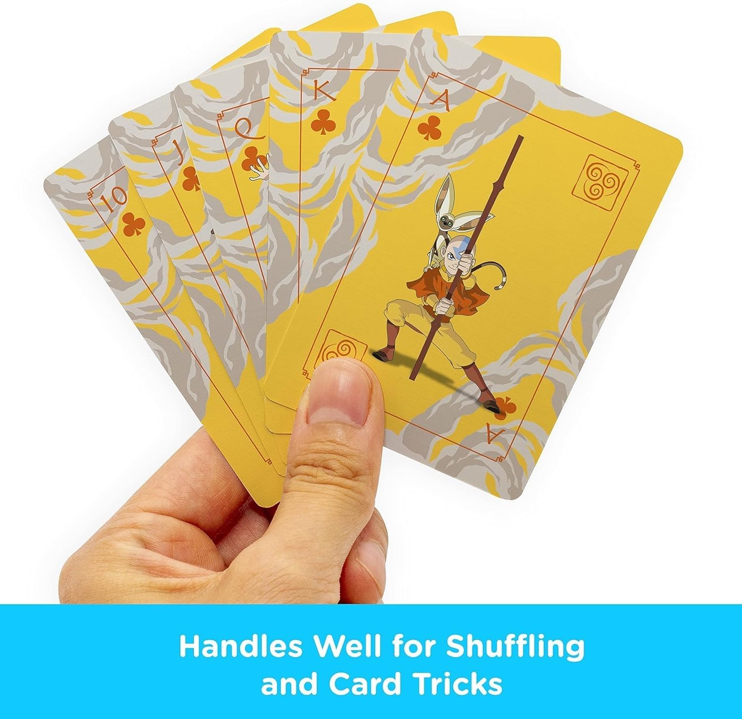 AQUARIUS Avatar Playing Cards - Avatar: The Last Airbender Shaped Deck of Cards for Your Favorite Card Games - Officially Licensed The Office Merchandise & Collectibles