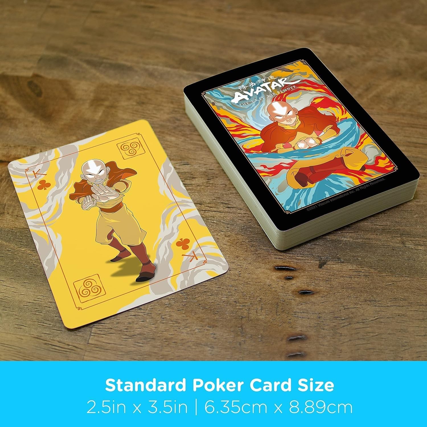 AQUARIUS Avatar Playing Cards - Avatar: The Last Airbender Shaped Deck of Cards for Your Favorite Card Games - Officially Licensed The Office Merchandise & Collectibles