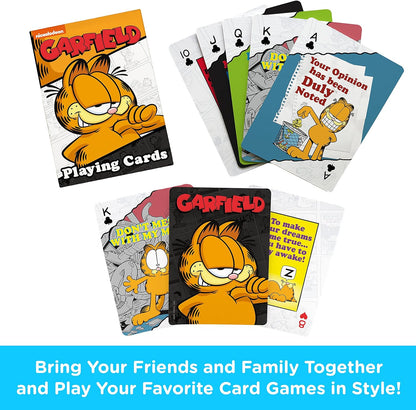 AQUARIUS NEW! Garfield set of 52 standard playing cards + jokers