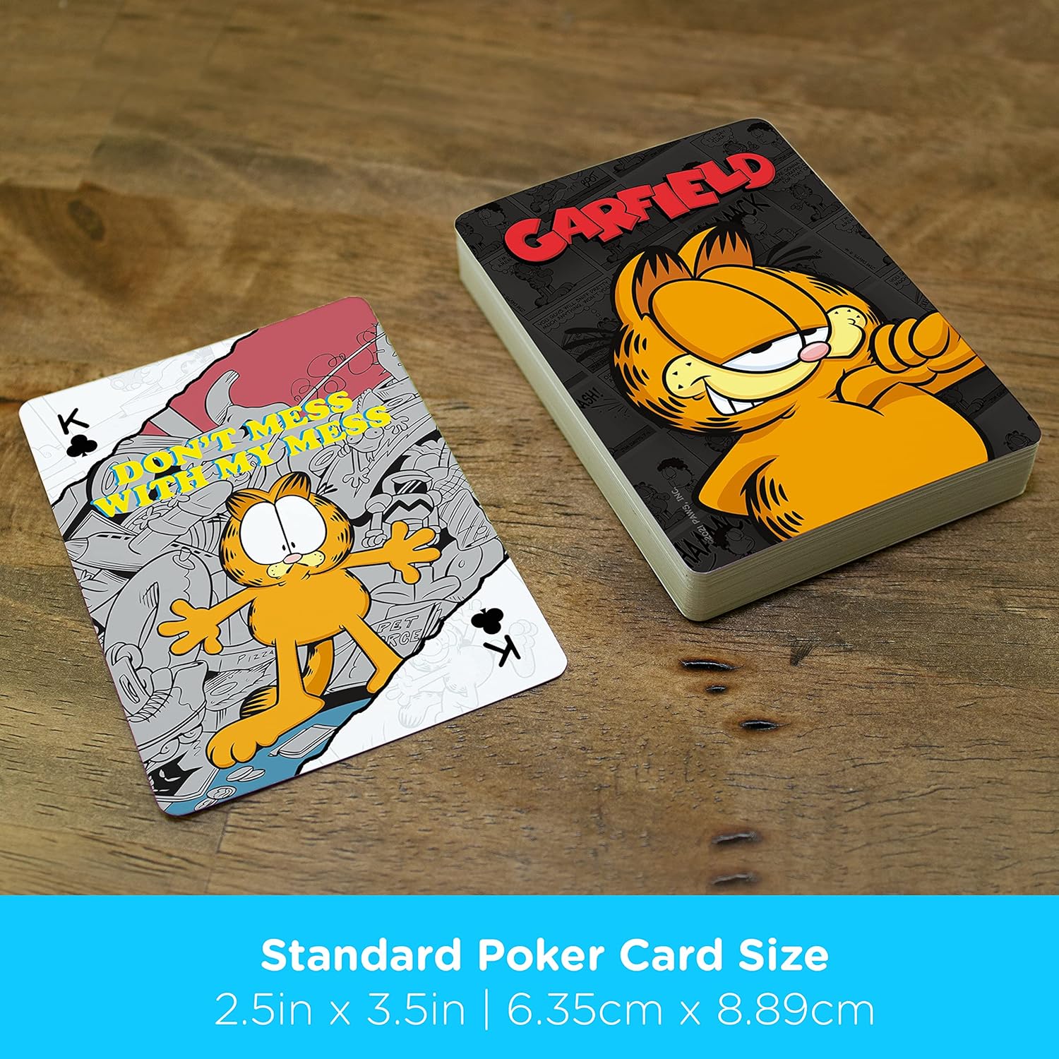 AQUARIUS NEW! Garfield set of 52 standard playing cards + jokers