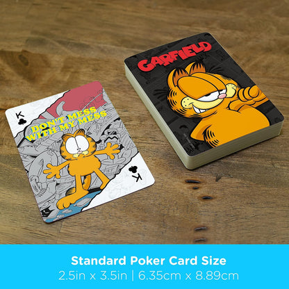 AQUARIUS NEW! Garfield set of 52 standard playing cards + jokers
