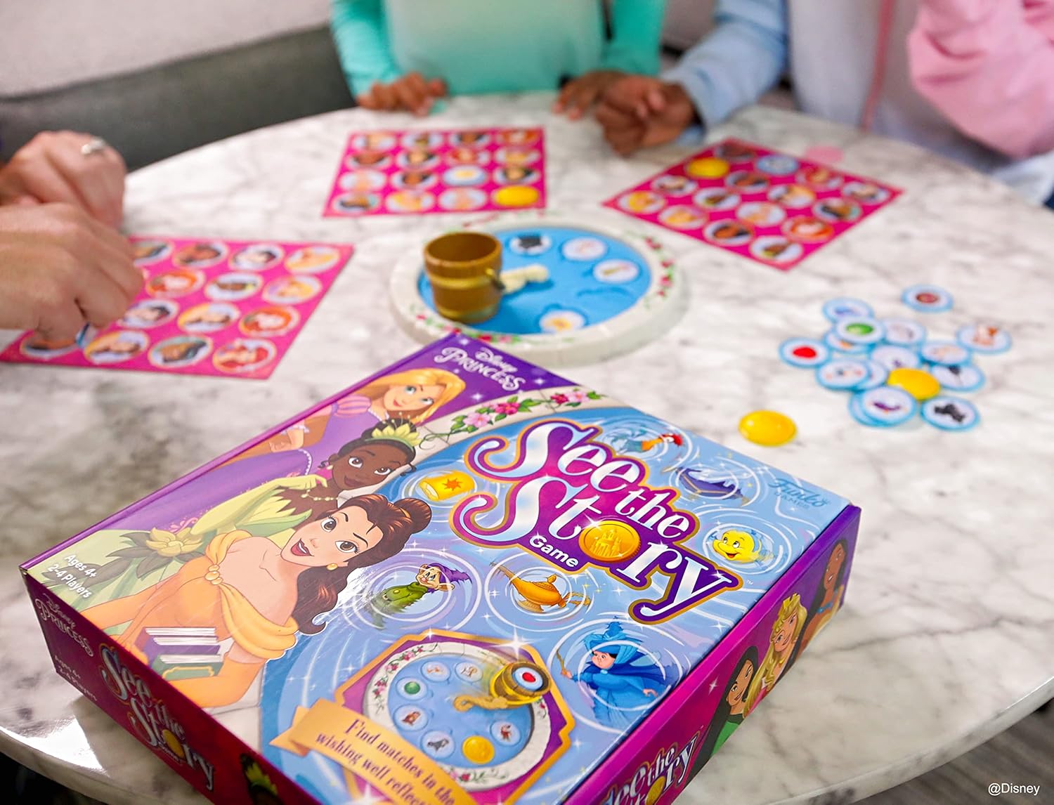 Funko Games Funko Signature - Disney Princess See the Story - ENG/FR/DE/SP/IT Languages - Disney Princesses - Light Strategy Board Game for Children & Adults (Ages 10+) - 2-4 Players - Gift Idea