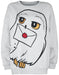 cotton division Harry Potter Hedwige Femme Sweat-Shirt Gris chiné M 75% Coton, 25% Polyester Large