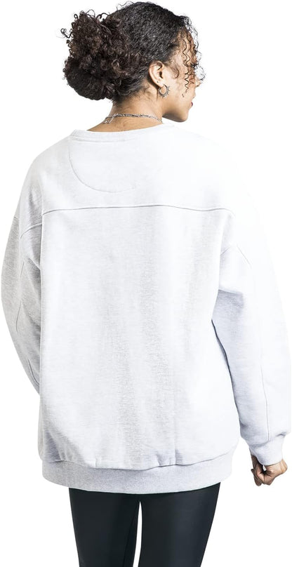 cotton division Harry Potter Hedwige Femme Sweat-Shirt Gris chiné M 75% Coton, 25% Polyester Large