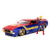 MARVEL COMICS Captain Marvel 1973 Ford Mustang Mach 1 Die-cast Toy Muscle Sports Car, 1:24 Scale, Multi-colour (253225009)
