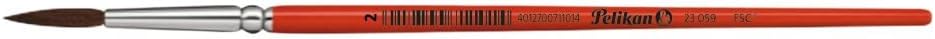 Pelikan 720417 Hair Paintbrushes 23 Type 3 x 2/6 / 4/6 / 8