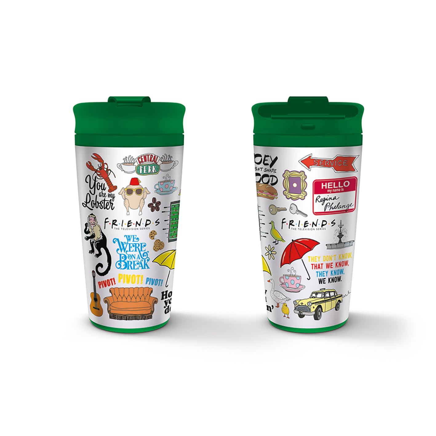 Pyramid Friends - Iconographic Metal Travel Mug (450ml) (MTM25820
