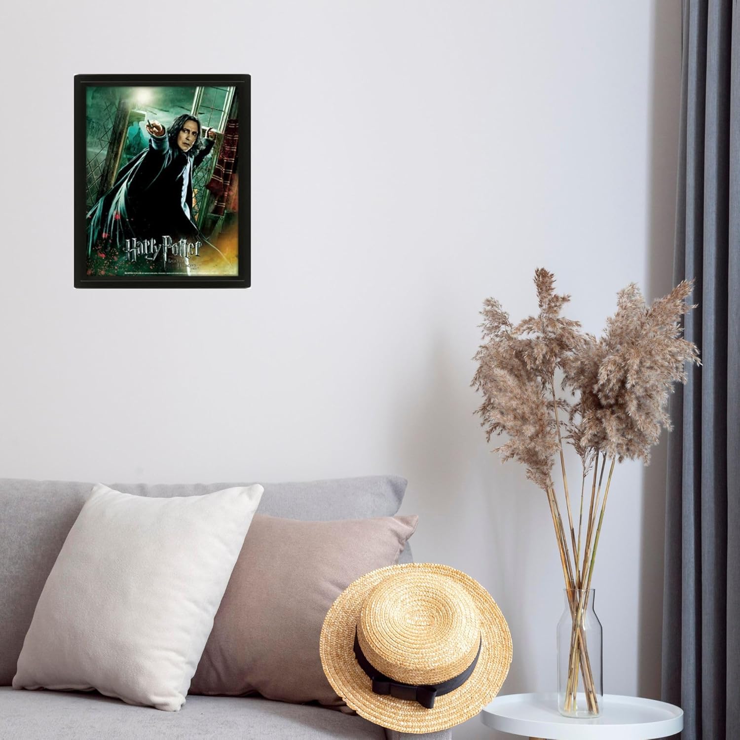 Harry Potter 3D Lenticular Poster of Deathly Hallows Snape 25cm x 20cm x 1.3cm in Box Frame - Official Merchandise
