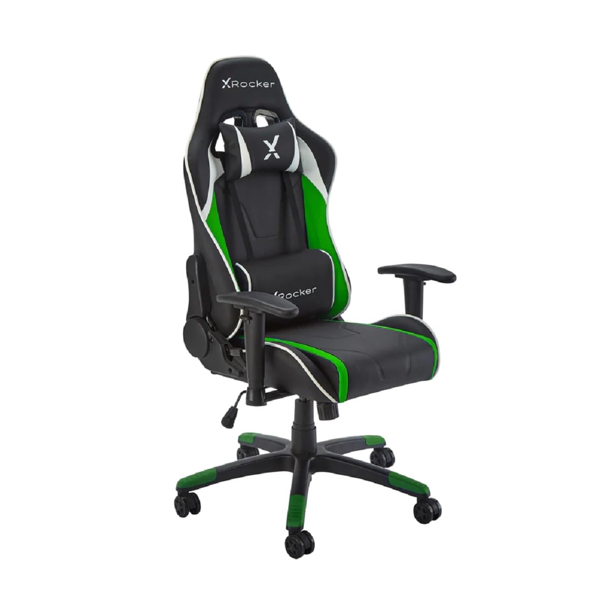 X Rocker Agility Compact Esports Gaming Bürodrehstuhl für Kinder & Teenager - Grün/Schwarz Schwarz / Grün