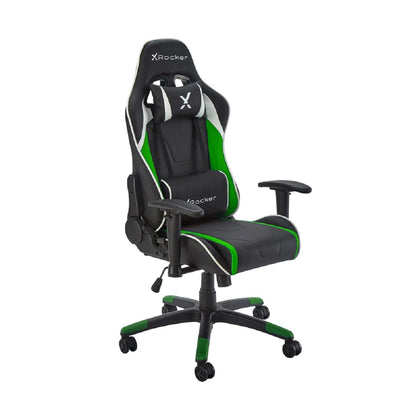 X Rocker Agility Compact Esports Gaming Bürodrehstuhl für Kinder & Teenager - Grün/Schwarz Schwarz / Grün