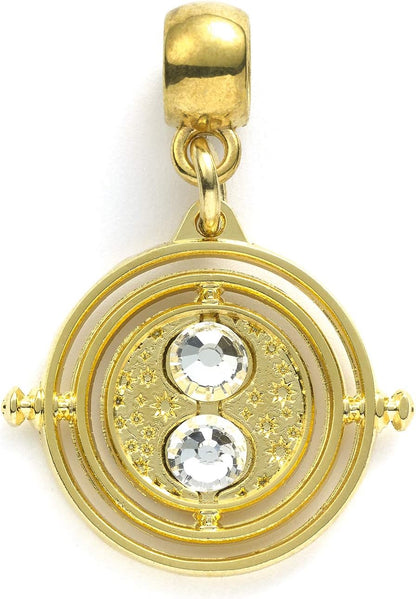 Official Harry Potter Silver Plated Charm Set including Chocolate Frog, Glasses & Time Turner charms by The Carat Shop