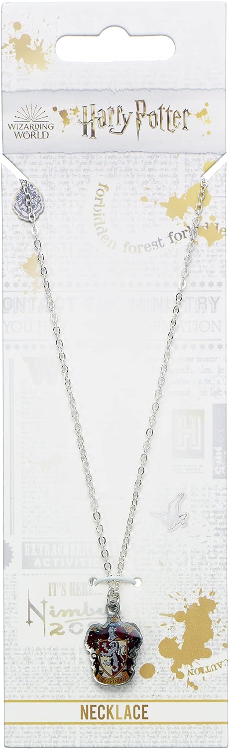 Harry Potter Official Gryffindor Crest Link Chain Necklace by The Carat Shop