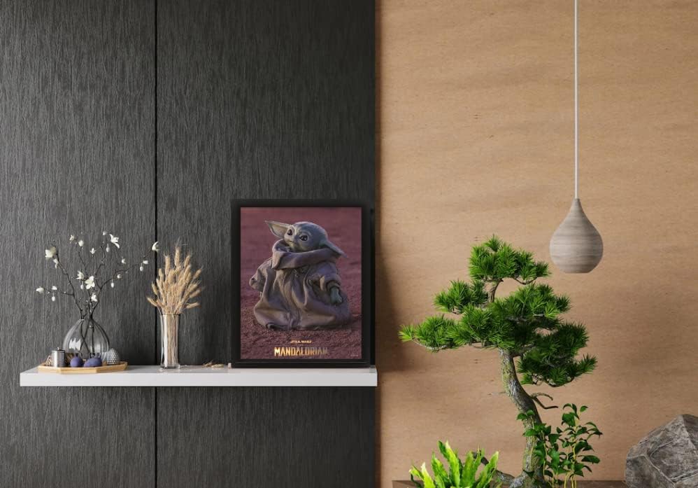 Gamesland The Mandalorian Grogu 3D Lenticular Frame - Real Motion and Depth Effect - Premium Officially Licensed Decoration - 10" x 8"