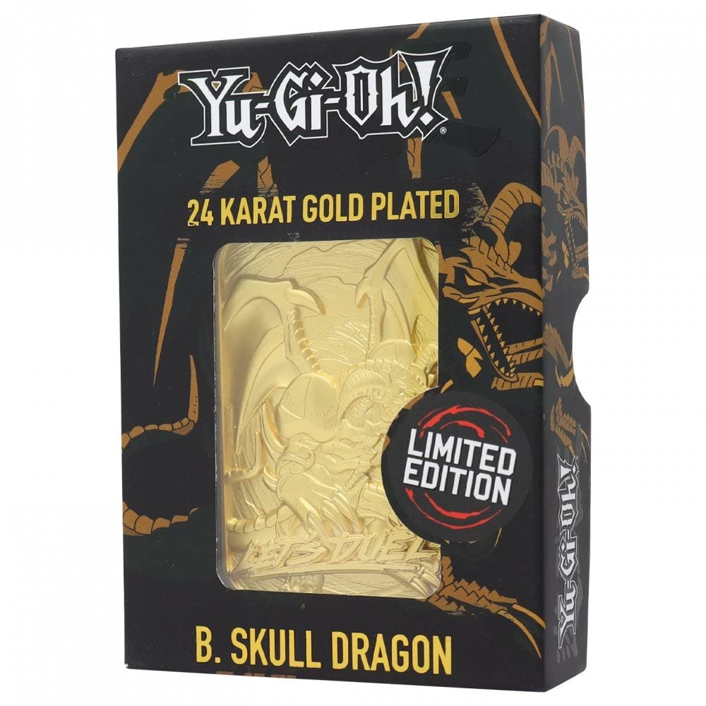 Yu Gi Oh! Limited Edition 24K Gold Plated Collectible B. Skull Dragon