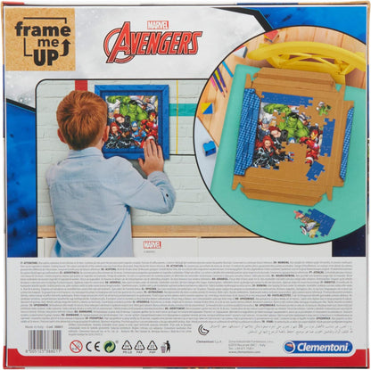 Clementoni 38801 Frame me up Avengers – Puzzle 60 Teile ab 4 Jahren, buntes Kinderpuzzle inkl. Rahmen aus Karton, zum Aufhängen ohne Kleber, Geschicklichkeitsspiel für Kinder