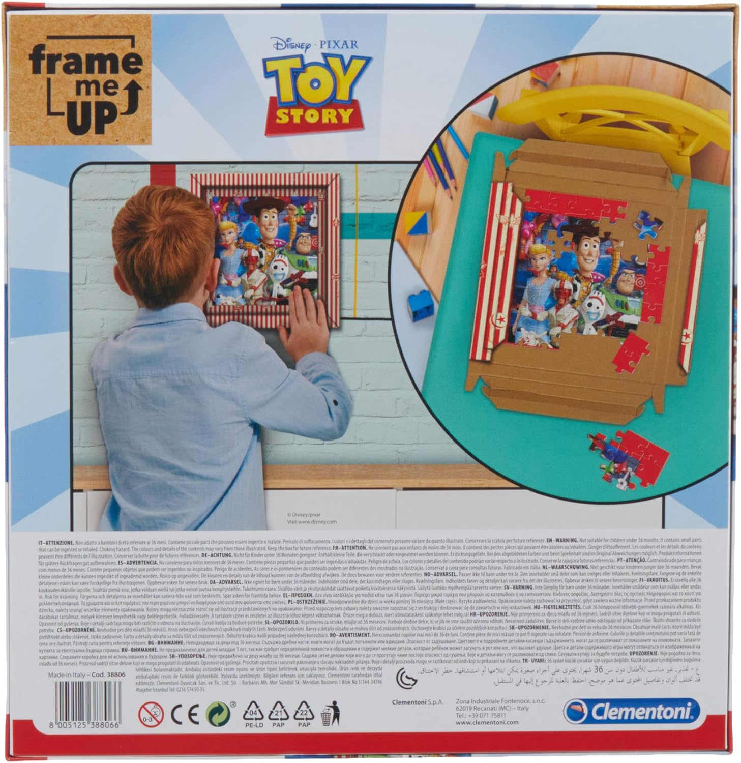 Clementoni 38806 - Puzzle Marco 60 Piezas Frame me up Toy Story 4